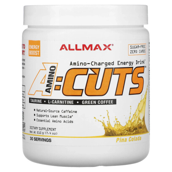 Энергетический напиток ACUTS ALLMAX, Аминокислотно-заряженный, Апельсин, 210 г