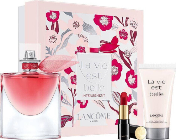 Парфюмерия LANCOME La Vie Est Belle Intensement EDP спрей 50 мл + Молочко для тела 50 мл + Помадка для губ Absolu Rouge Matte 378