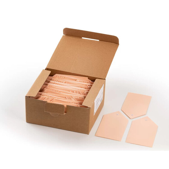 HERMA Shipping tags 80x150 mm with plastic eyelet folded corner 250 pcs. - Brown - Cardboard - China - 8 cm - 150 mm - 250 pc(s)