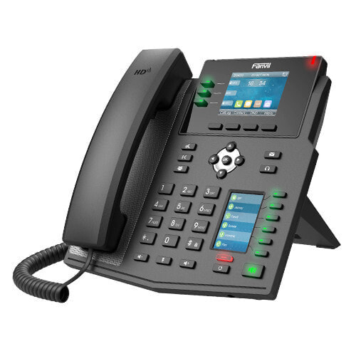 Fanvil X4U - IP Phone - Black - Wired handset - 12 lines - LCD - 7.11 cm (2.8")