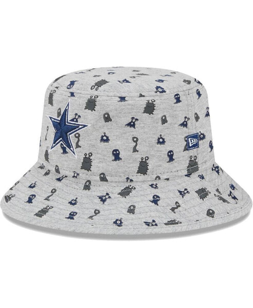 Little Boys and Girls Gray Dallas Cowboys Critter Bucket Hat