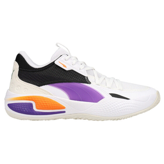 Puma Court Rider I Basketball Mens Purple, White Sneakers Athletic Shoes 195634