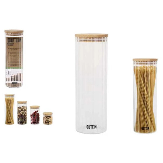 QUTTIN Boro Ottico Bamboo Jar 9x27 cm