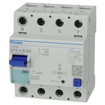 Doepke DFS 4 040-4/0,50-B SK - Residual-current device - Type B - IP20