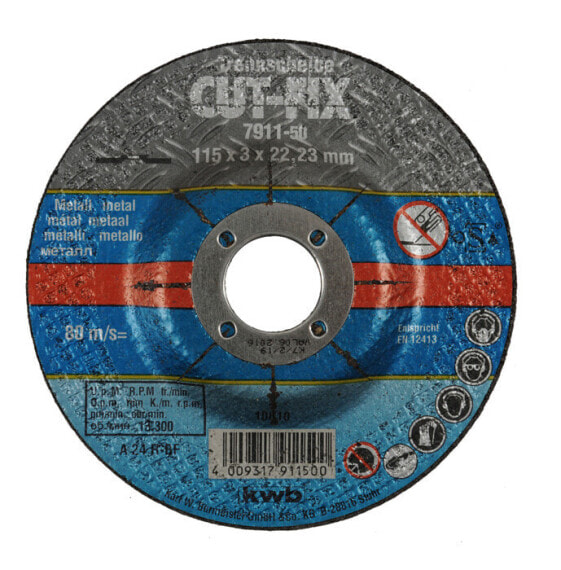 kwb CUT-FIX - Cutting disc - Metal - 2.2 cm - 11.5 cm - 3 mm - 80 m/s