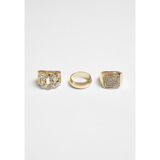 URBAN CLASSICS Set Of 3 Rings Diamond