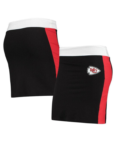 Women's Black Kansas City Chiefs Short Skirt