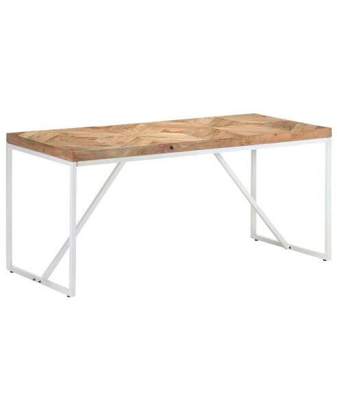 Dining Table 63"x27.6"x29.9" Solid Acacia and Mango Wood