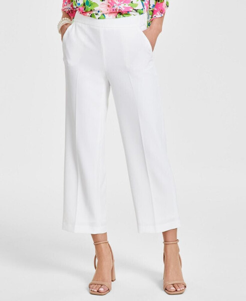 Women's Stretch Crepe High Rise Pull-On Pants
