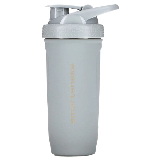 Серый шейкер из нержавеющей стали, 900 мл, Smartshake Reforce Stainless Steel