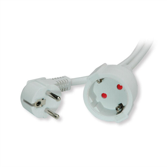 VALUE 19991177 - 5 m - 1 AC outlet(s) - Indoor - Type E / F - Type E - White