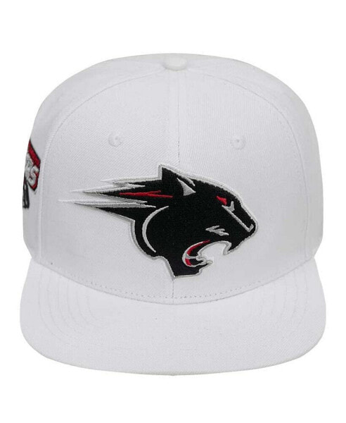 Men's White Clark Atlanta University Panthers Mascot Evergreen Wool Snapback Hat