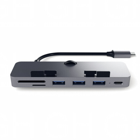 Satechi Aluminum USB-C Clamp Hub Pro für Apple iMac (6 in 1)