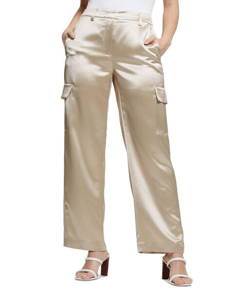 Women's Megan Satin Cargo Pants