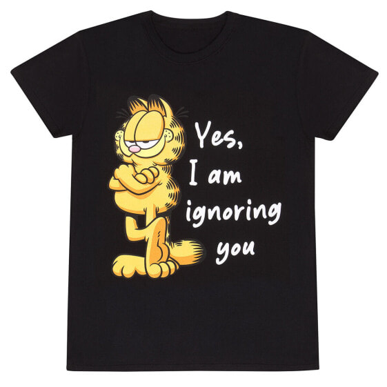 Футболка унисекс Garfield Ignoring You Чёрный