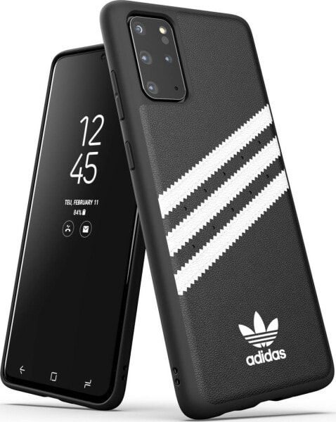 Чехол для смартфона Адидас оригинал Etui для Samsung Galaxy S20 Plus Moulded Case PU черно-белый