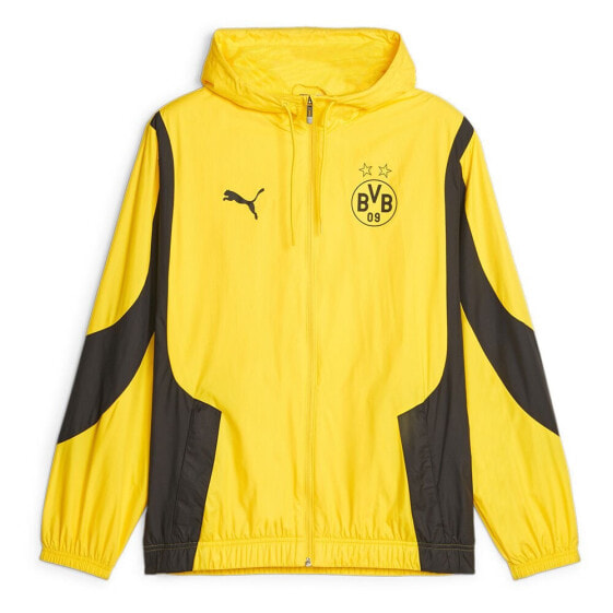 Утепленная куртка для разминки PUMA Borussia Dortmund 23/24 Prematch Anthem Jacket