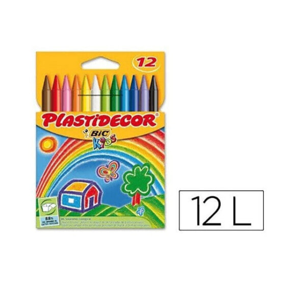 BIC Plastidecor Wax Pens Plastidecor Box 12 Units