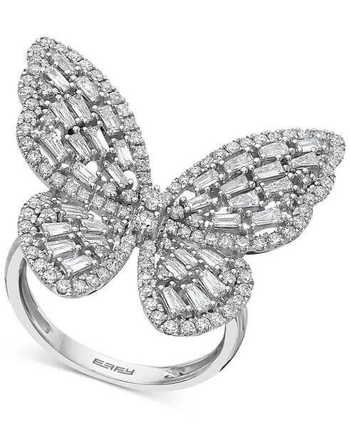 EFFY® Diamond Butterfly Ring (1-3/8 ct. t.w.) in 14k White Gold