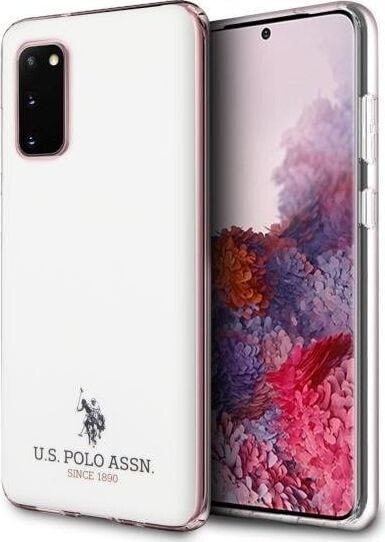 Чехол для смартфона U.S. Polo Assn. USHCS62TPUWH S20 G980 белый/сияющий