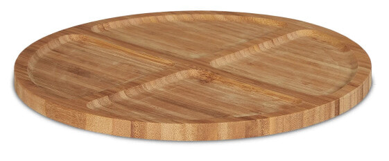 Столовая посуда Relaxdays сервировочная тарелка из бамбука