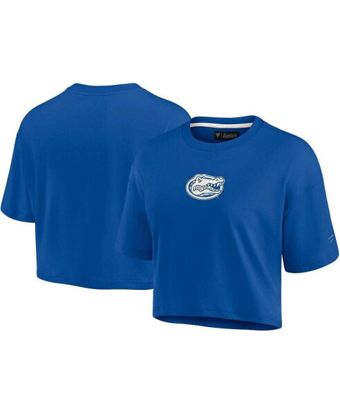 Women's Royal Florida Gators Super Soft Boxy Cropped T-shirt