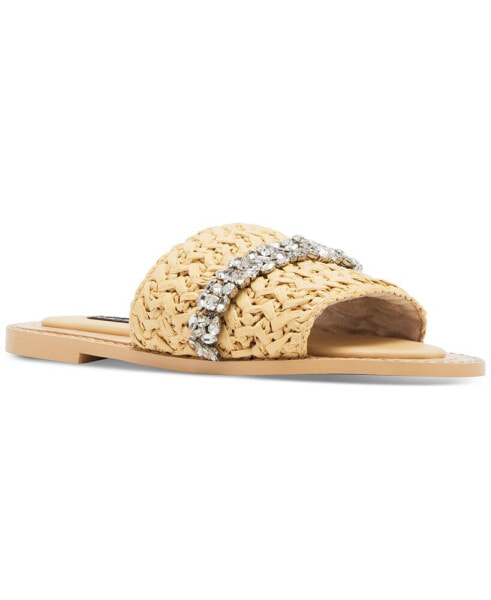 Starlight Raffia Slide Sandals