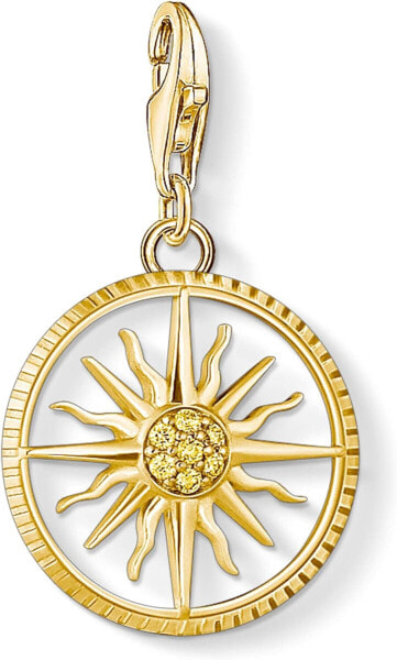 Thomas Sabo Charm Anhänger Sonne 925 Sterlingsilber gold 1765-414-4