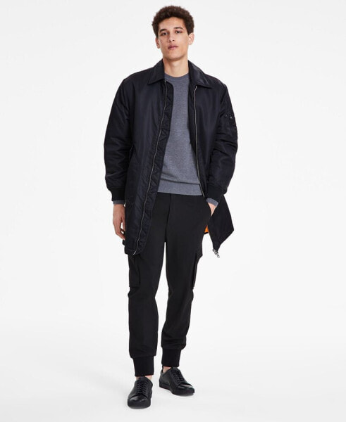 Men's Modern-Fit Puffer Overcoat