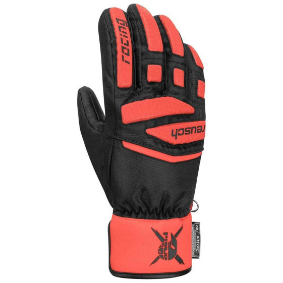Перчатки Реуш Worldcup Warrior Prime R-Tex XT в черном и флуоресцентно-красном цвете (для мужчин)