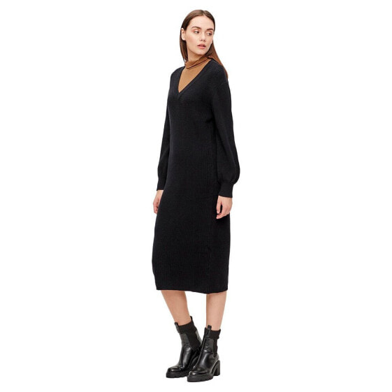 OBJECT Malena Long Sleeve Midi Dress