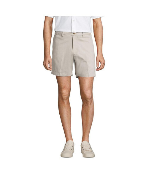 Men's Comfort Waist 6 Inch No Iron Chino Shorts