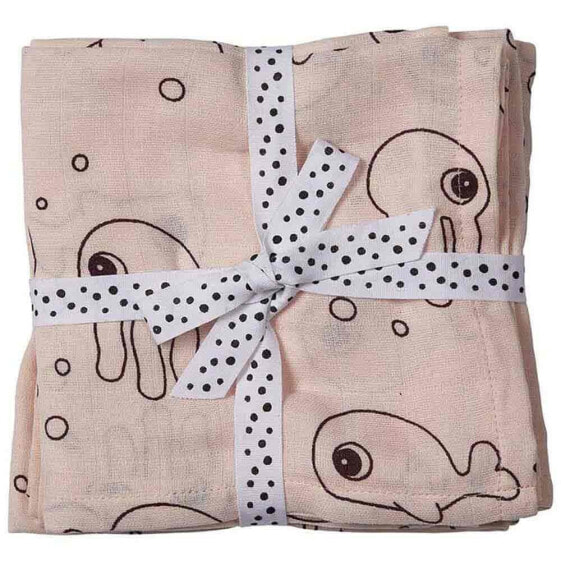 DONE BY DEER Swaddle 2 Pack Sea Friends
