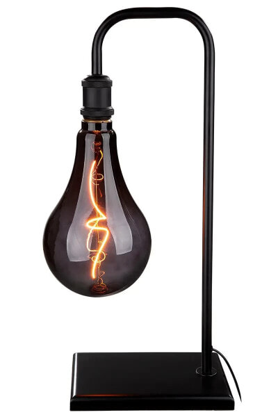 Настольная офисная лампа GILDE "Bulb" черно-серая 4 Вт (включая лампу)