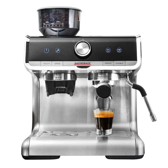 Gastroback Design Espresso Barista Pro - Espresso machine - 2.8 L - Coffee beans - Ground coffee - Built-in grinder - 1550 W - Black - Stainless steel