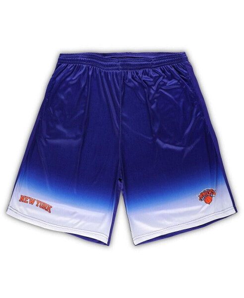 Men's Blue New York Knicks Big and Tall Fadeaway Shorts