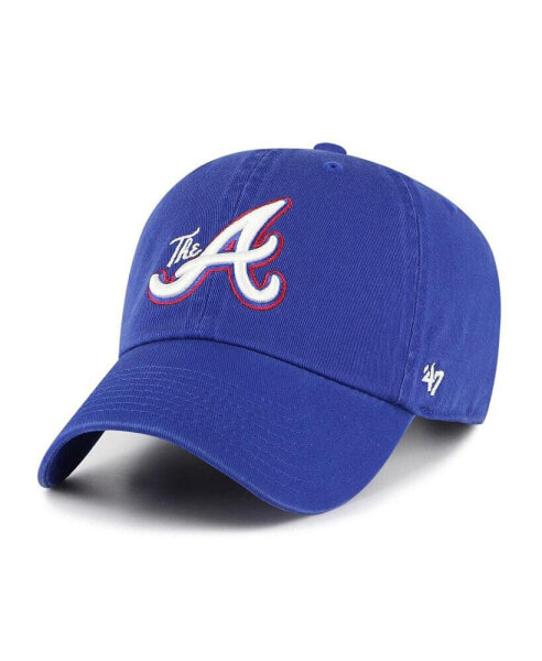 Men's Royal Atlanta Braves 2023 City Connect Clean Up Adjustable Hat
