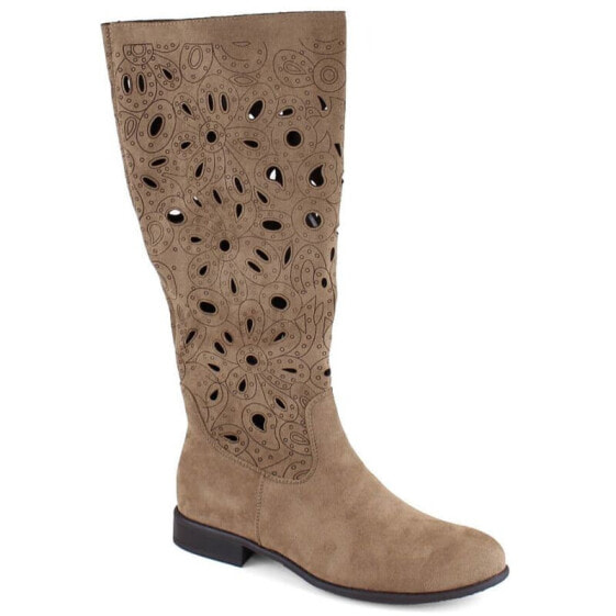 Jezzi W openwork boots JEZ423B brown