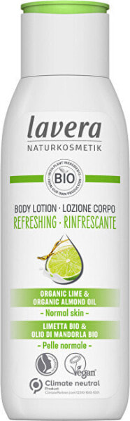 Увлажняющий лосьон для тела Refreshing Body Lotion с органическим лаймом 200 мл, lavera