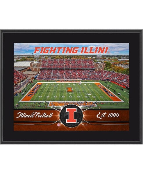Illinois Fighting Illini 10.5" x 13" Sublimated Team Plaque