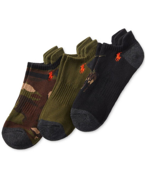 Men's 3-Pk. Camo Pony Low Cut Socks