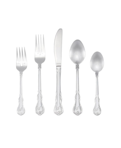 Riverridge Bouquet 46 Piece Monogrammed Flatware Set - S, Service for 8