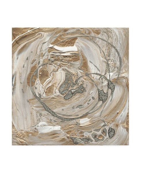 Alicia Ludwig Silver and Gold I Canvas Art - 27" x 33"