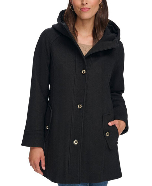 Women's Hooded Button-Front Coat, Created for Macy's