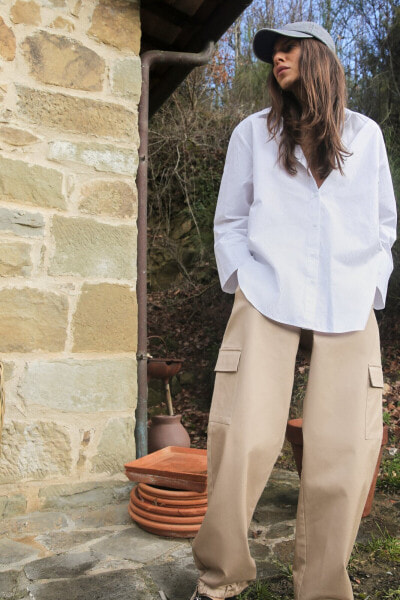 Straight-fit cargo trousers