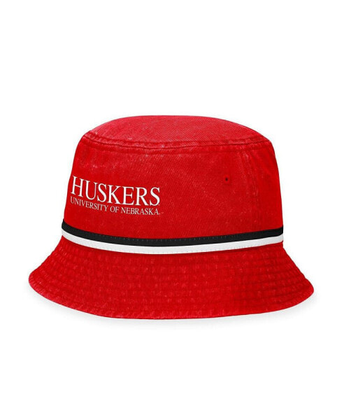 Men's Scarlet Nebraska Huskers Ace Bucket Hat