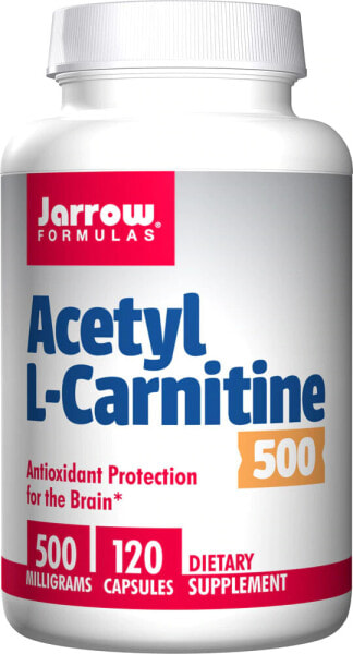 Jarrow Formulas Acetyl L-Carnitine Ацетил-L-карнитин 500 мг 120 капсулы