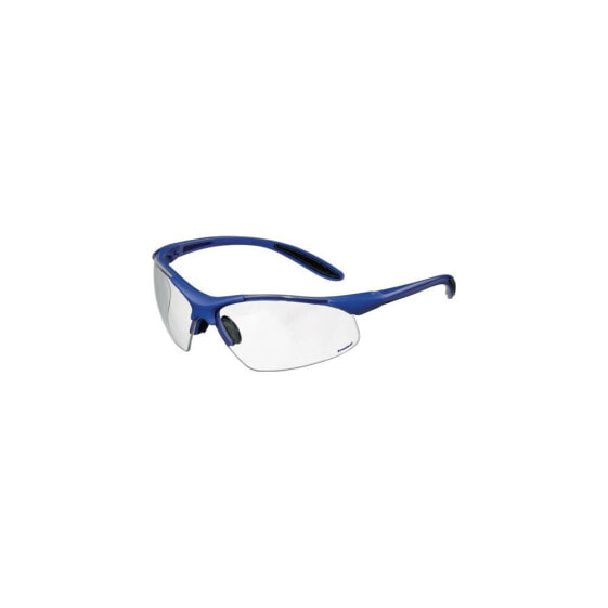 Schutzbrille DAYLIGHT PREMIUM EN 166 Bügel dunkelblau, Scheibe klar Polycarbonat