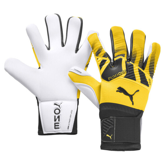 Puma One Grip 1 Hybrid Pro Goalkeeper Gloves Mens Size 7 041649-02