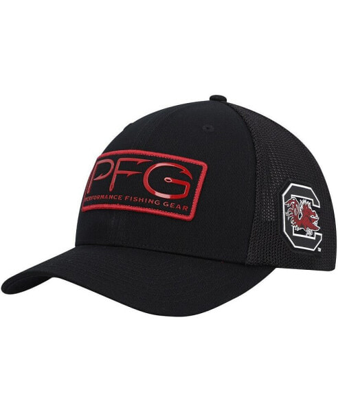 Men's Black South Carolina Gamecocks PFG Hooks Flex Hat